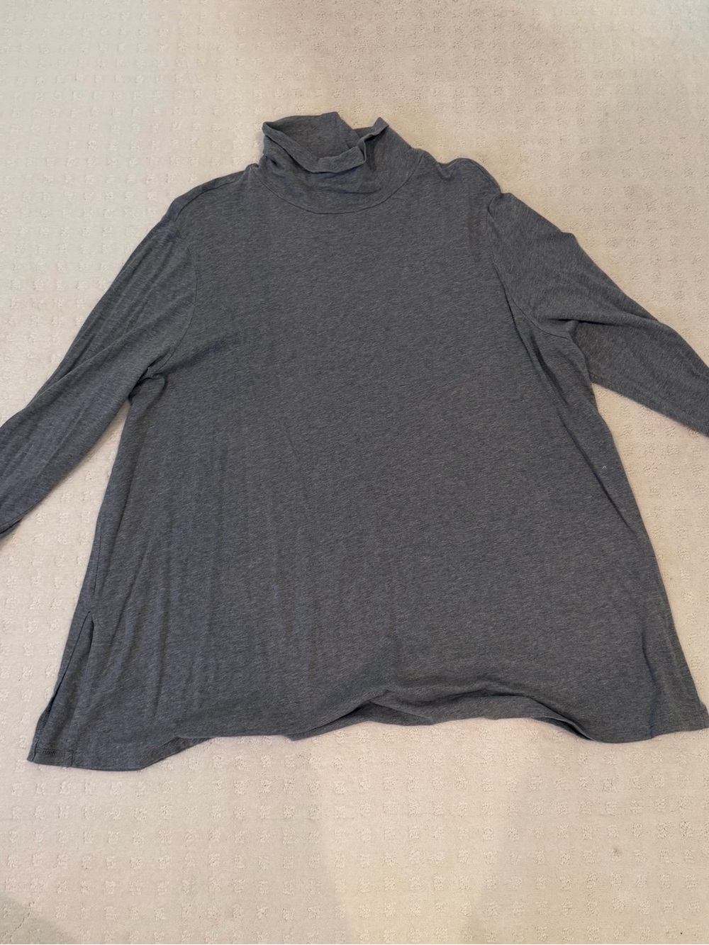 J. Jill womens 2x Heather Gray Turtleneck Knit Top